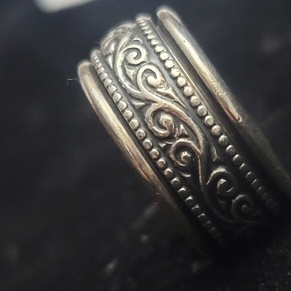 925 Sterling Silver Spinner Ring Size 6 - Picture 6 of 7
